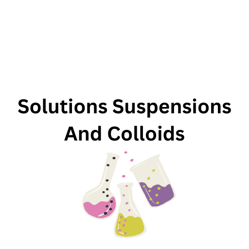 Solutions Suspensions And Colloids